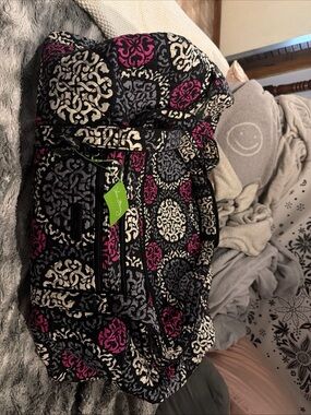 Vera Bradley XL Quilted Duffle Bag in Canterberry Magenta